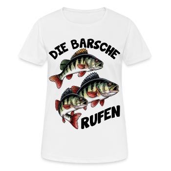 Barsch Angeln - Frauen T-Shirt atmungsaktiv - Weiß - Vorne - AI Model Female 172 dark (172cm)
