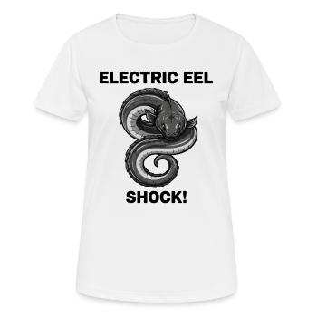 Anguille Électrique Shock Eel - T-shirt respirant Femme - blanc - Devant - AI Model Female 172 dark (172cm)