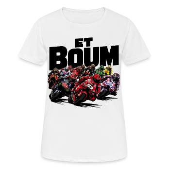 UND ZACK - Frauen T-Shirt atmungsaktiv - Weiß - Vorne - AI Model Female 172 dark (172cm)
