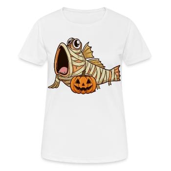 Halloween Schlammspringer - Frauen T-Shirt atmungsaktiv - Weiß - Vorne - AI Model Female 172 dark (172cm)