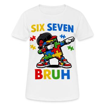 Bruh Saying Funny Retro Vintage Youth Language Of The - Women's Breathable T-Shirt - white - Front - AI Model Female 172 dark (172cm)