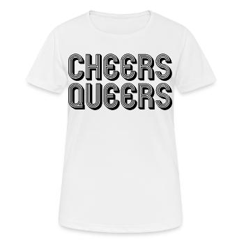 Santé Queers LGBTQ queer - T-shirt respirant Femme - blanc - Devant - AI Model Female 172 dark (172cm)