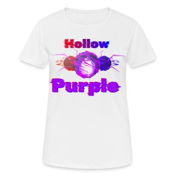 Hollow Purple Glitch Anime Tee shirt GOJO Satoru - Women's Breathable T-Shirt - white - Front - AI Model Female 172 dark (172cm)