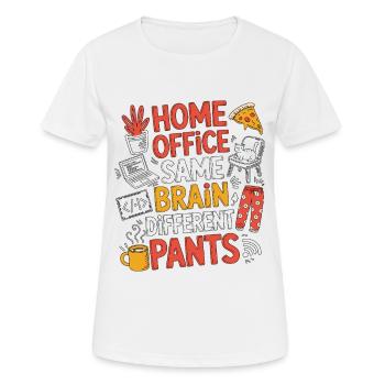 Remote Developer Home Office Same Web Developer - Frauen T-Shirt atmungsaktiv - Weiß - Vorne - AI Model Female 172 dark (172cm)