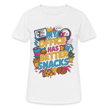 Remote Developer My Office Has Software Engineer - Frauen T-Shirt atmungsaktiv - Weiß - Vorne - AI Model Female 172 dark (172cm)