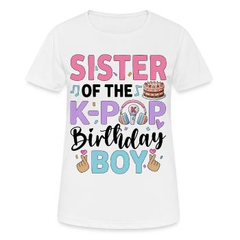 Sister of The K-Pop Birthday Boy - Women's Breathable T-Shirt - white - Front - AI Model Female 172 dark (172cm)