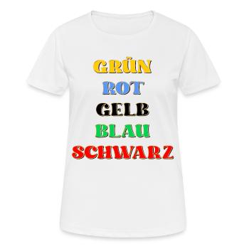 Psychologischer Test Farben - Frauen T-Shirt atmungsaktiv - Weiß - Vorne - AI Model Female 172 dark (172cm)