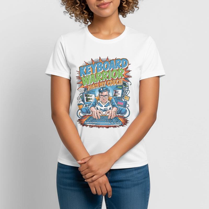 Remote Developer Keyboard Warrior Remote Coder Women's Breathable T-Shirt