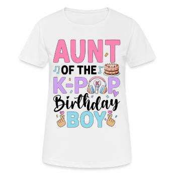 Aunt of The K-Pop Birthday Boy - Women's Breathable T-Shirt - white - Front - AI Model Female 172 dark (172cm)