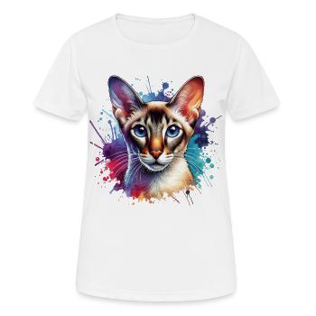 Orientalisch Kurzhaar Motiv - Frauen T-Shirt atmungsaktiv - Weiß - Vorne - AI Model Female 172 dark (172cm)