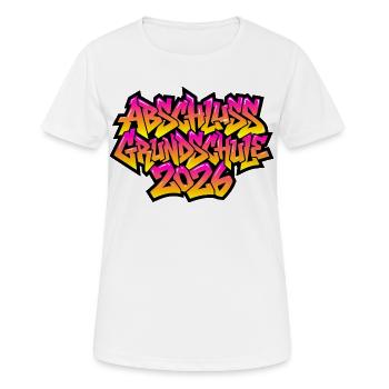 Elementary School Graduation 2026 Graffiti - Women's Breathable T-Shirt - white - Front - AI Model Female 172 dark (172cm)