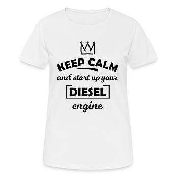 Diesel Motor Sport - Women's Breathable T-Shirt - white - Front - AI Model Female 172 dark (172cm)