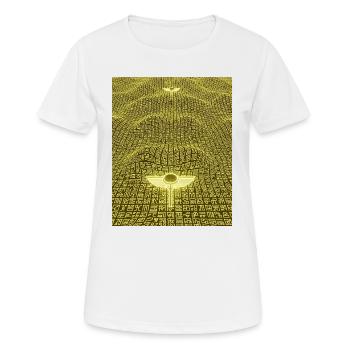Ancien artefact extraterrestre du Code d’or - T-shirt respirant Femme - blanc - Devant - AI Model Female 172 dark (172cm)