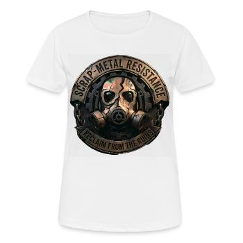 Scrap-Metal Resistance Reclaim From The Ruins - Women's Breathable T-Shirt - white - Front - AI Model Female 172 dark (172cm)