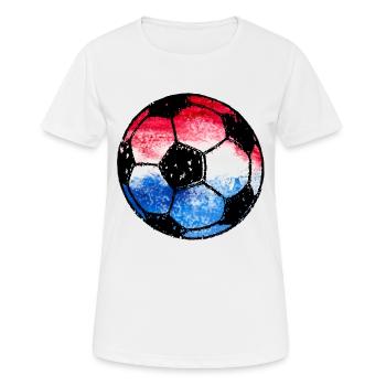 Fußball Kroatien Design für Fans  - Frauen T-Shirt atmungsaktiv - Weiß - Vorne - AI Model Female 172 dark (172cm)