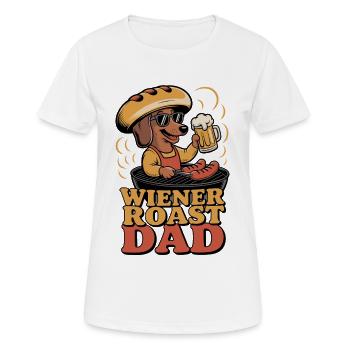 Papa rôti viennois - T-shirt respirant Femme - blanc - Devant - AI Model Female 172 dark (172cm)