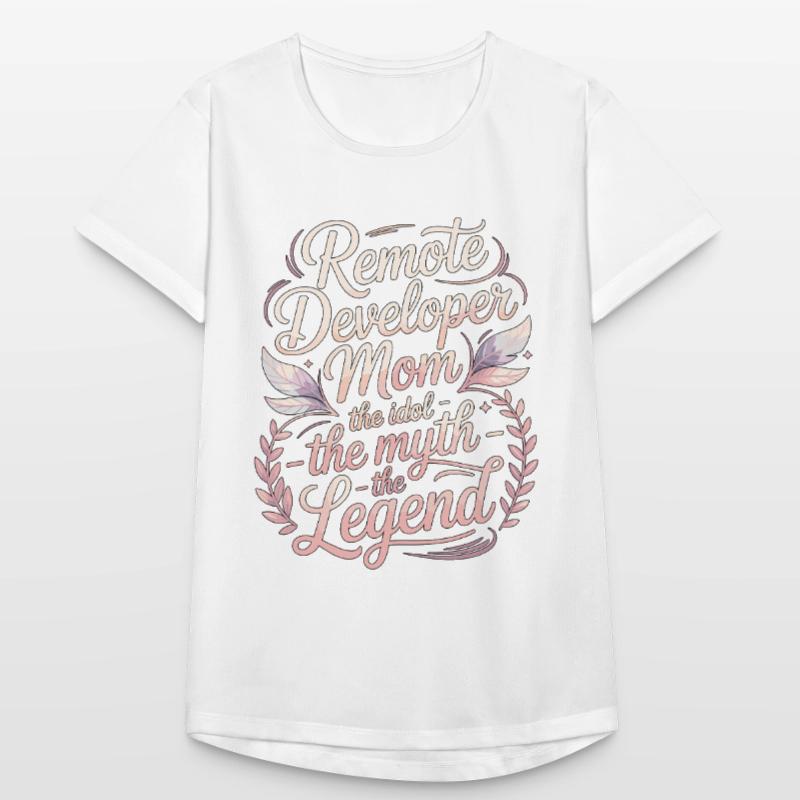Remote Developer Mom The Idol The Remote Coder Women's Breathable T-Shirt
