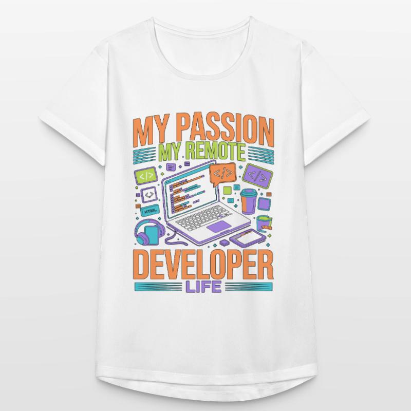 Remote Developer My Passion My Software Engineer Frauen T-Shirt atmungsaktiv