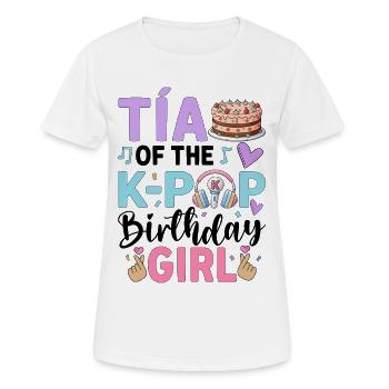 Tía of The K-Pop Birthday Girl - Women's Breathable T-Shirt - white - Front - AI Model Female 172 dark (172cm)