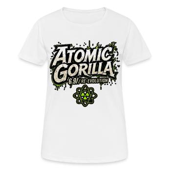 Réévolution du gorille atomique - T-shirt respirant Femme - blanc - Devant - AI Model Female 172 dark (172cm)