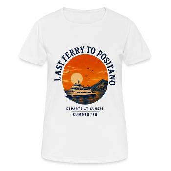 Côte Positano Méditerranée - T-shirt respirant Femme - blanc - Devant - AI Model Female 172 dark (172cm)