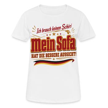 Ich brauch keinen Schiri - Frauen T-Shirt atmungsaktiv - Weiß - Vorne - AI Model Female 172 dark (172cm)