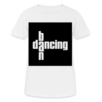 Interdiction des dacing - T-shirt respirant Femme - blanc - Devant - AI Model Female 172 dark (172cm)