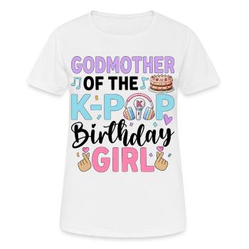 Godmother of The K-Pop Birthday Girl - Women's Breathable T-Shirt - white - Front - AI Model Female 172 dark (172cm)