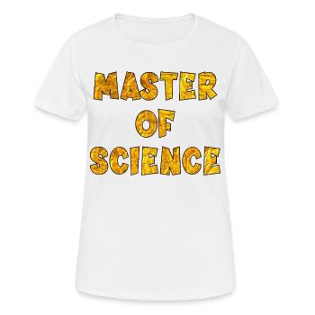 Abschluss Master of Science - Frauen T-Shirt atmungsaktiv - Weiß - Vorne - AI Model Female 172 dark (172cm)