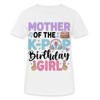 Mother of The K-Pop Birthday Girl - Women's Breathable T-Shirt - white - Front - AI Model Female 172 dark (172cm)