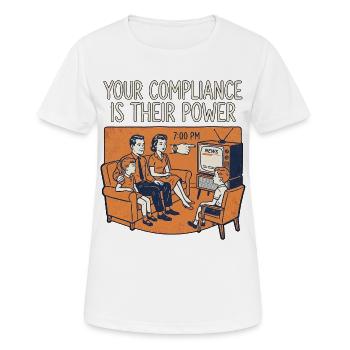Roboter Gesellschaft - Frauen T-Shirt atmungsaktiv - Weiß - Vorne - AI Model Female 172 dark (172cm)