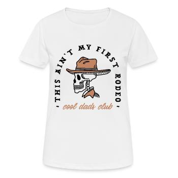 Cooler Dads-Club, lustiger Landcowboy - Frauen T-Shirt atmungsaktiv - Weiß - Vorne - AI Model Female 172 dark (172cm)