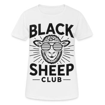 Club des Moutons Noirs - T-shirt respirant Femme - blanc - Devant - AI Model Female 172 dark (172cm)