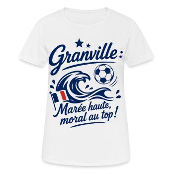 Granville Marée Foot - Frauen T-Shirt atmungsaktiv - Weiß - Vorne - AI Model Female 172 dark (172cm)