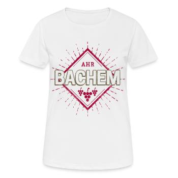 Bachem an der Ahr mit Retro Weintrauben Souvenir - Frauen T-Shirt atmungsaktiv - Weiß - Vorne - AI Model Female 172 dark (172cm)