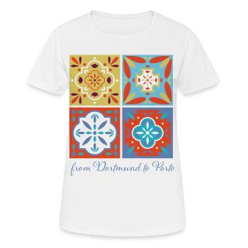 Dortmund à Porto - T-shirt respirant Femme - blanc - Devant - AI Model Female 172 dark (172cm)