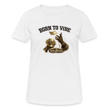 Born to Vibe Afro Money - Frauen T-Shirt atmungsaktiv - Weiß - Vorne - AI Model Female 172 dark (172cm)