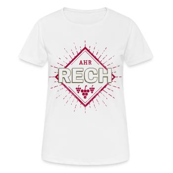 Rech an der Ahr Retro Weintrauben Vintage Souvenir - Frauen T-Shirt atmungsaktiv - Weiß - Vorne - AI Model Female 172 dark (172cm)