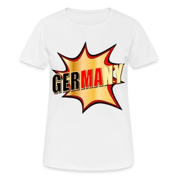 Germany Popart - Women's Breathable T-Shirt - white - Front - AI Model Female 172 dark (172cm)