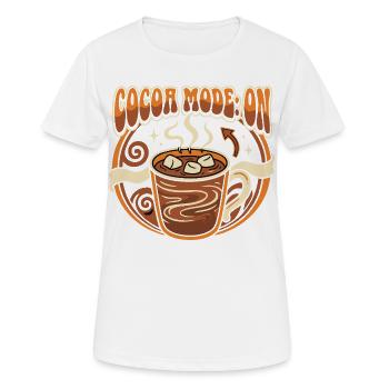 Cocoa dicton, cosy - T-shirt respirant Femme - blanc - Devant - AI Model Female 172 dark (172cm)