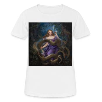 Déesse Perséphone - T-shirt respirant Femme - blanc - Devant - AI Model Female 172 dark (172cm)