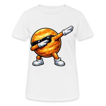 Tamponnage de Vénus - T-shirt respirant Femme - blanc - Devant - AI Model Female 172 dark (172cm)