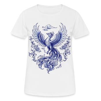 Phönix - Frauen T-Shirt atmungsaktiv - Weiß - Vorne - AI Model Female 172 dark (172cm)