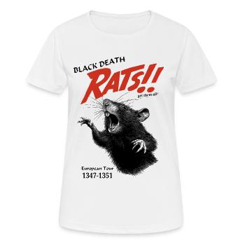 Bon sang !! Déclaration rétro de la bande dessinée - T-shirt respirant Femme - blanc - Devant - AI Model Female 172 dark (172cm)