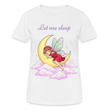 Sleeping fairy on the moon - Women's Breathable T-Shirt - white - Front - AI Model Female 172 dark (172cm)