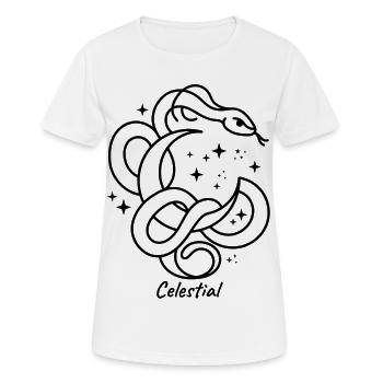 Transform Schmetterling Geometric - T-shirt respirant Femme - blanc - Devant - AI Model Female 172 dark (172cm)