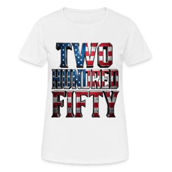 Two Hundred Fifty Years Of USA - Frauen T-Shirt atmungsaktiv - Weiß - Vorne - AI Model Female 172 dark (172cm)
