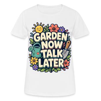 GARDEN NOW TALK LATER Nap - Women's Breathable T-Shirt - white - Front - AI Model Female 172 dark (172cm)