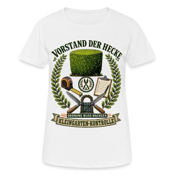 Vorstand der Hecke Kleingarten Kontrolle - Frauen T-Shirt atmungsaktiv - Weiß - Vorne - AI Model Female 172 dark (172cm)