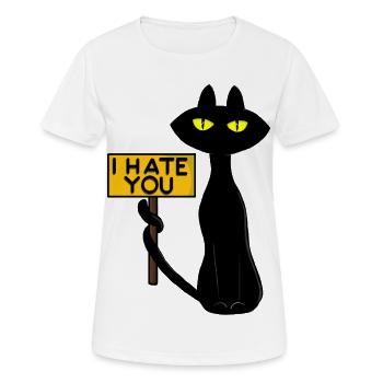 Bad Boogie - Frauen T-Shirt atmungsaktiv - Weiß - Vorne - AI Model Female 172 dark (172cm)